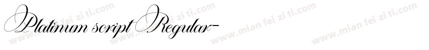 Platinum script Regular字体转换